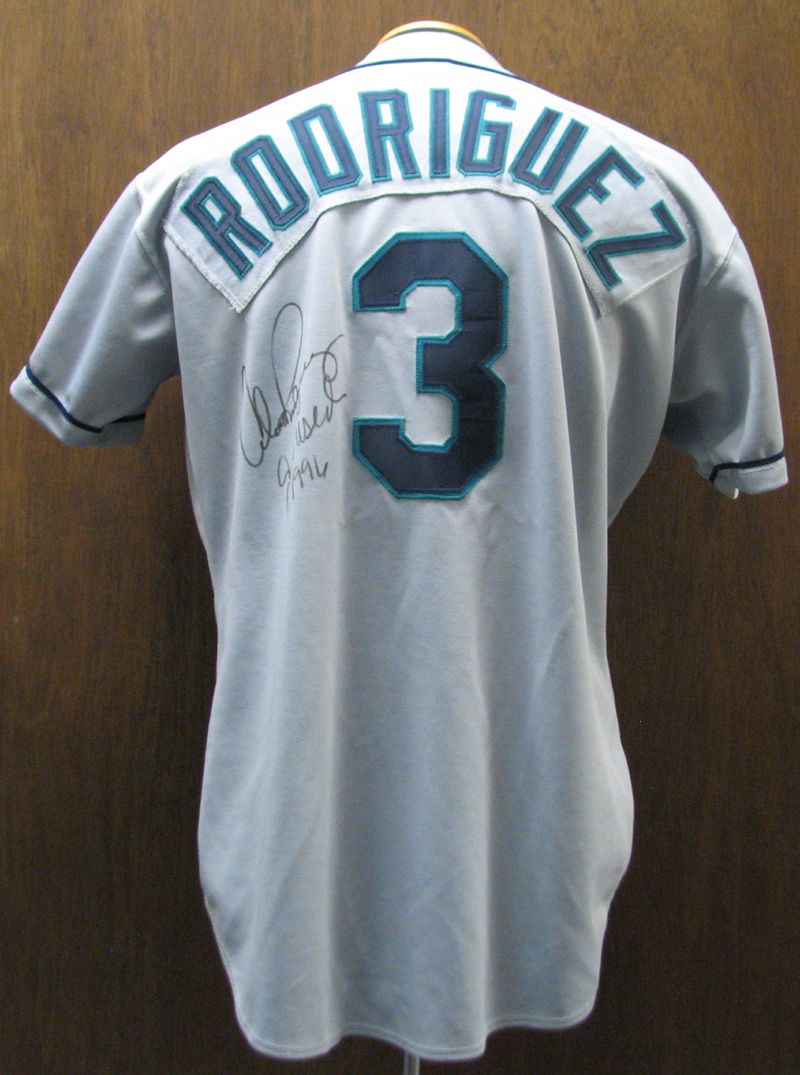 Lot Detail - 1996 Alex Rodriguez Game-Used Autographed Mariners