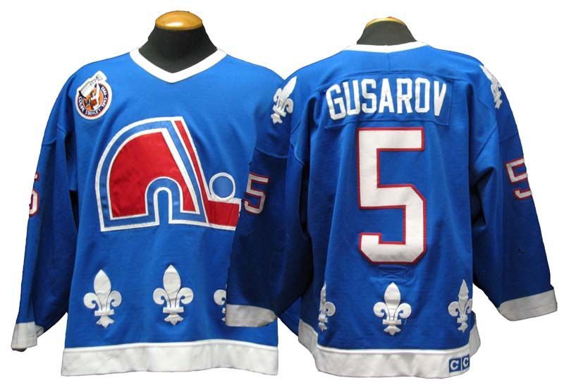 Quebec Nordiques 1992 Sublimated Hockey Uniforms | YoungSpeeds Away