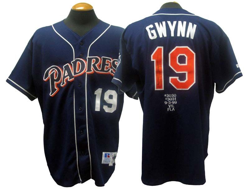 Lot Detail - 1999 Tony Gwynn San Diego Padres Game-Used Signed Jersey