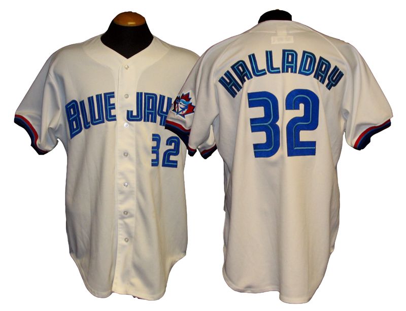 Roy Halladay Toronto Blue Jays first Jersey - Game Used Only