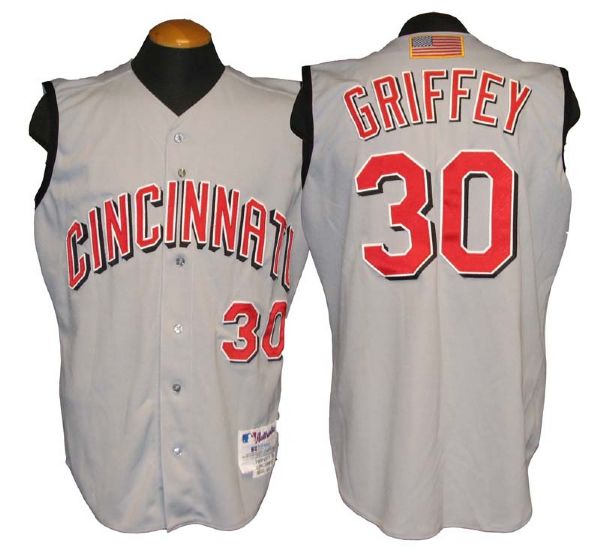 Lot Detail - Ken Griffey Jr. Signed Cincinnati Reds Jersey (Upper