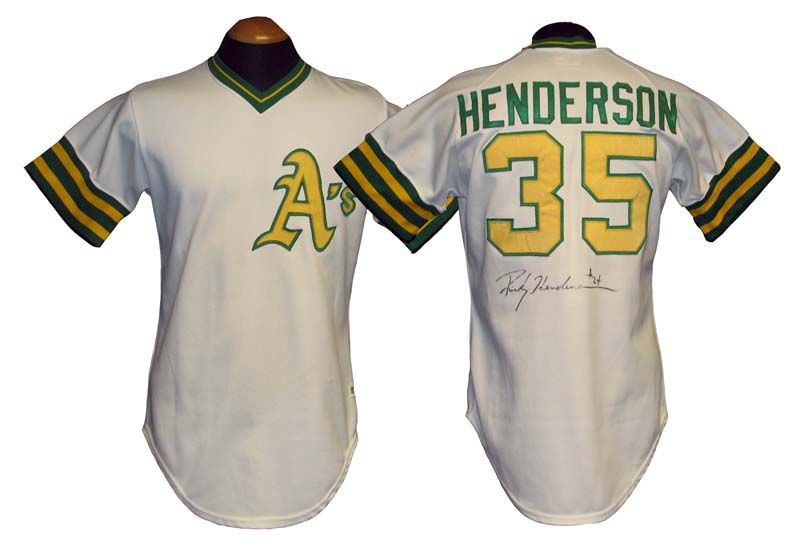 Lot Detail - 2003 Rickey Henderson Final Career Stolen Base Photo-Matched  Game Used Uniform (Henderson LOA) Jersey and Pants