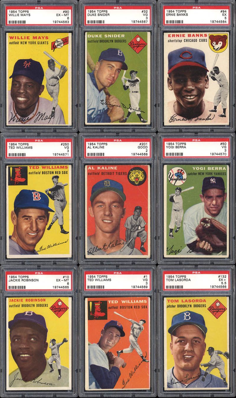 Lot - 1954 Topps Ted Williams Baseball Card #250