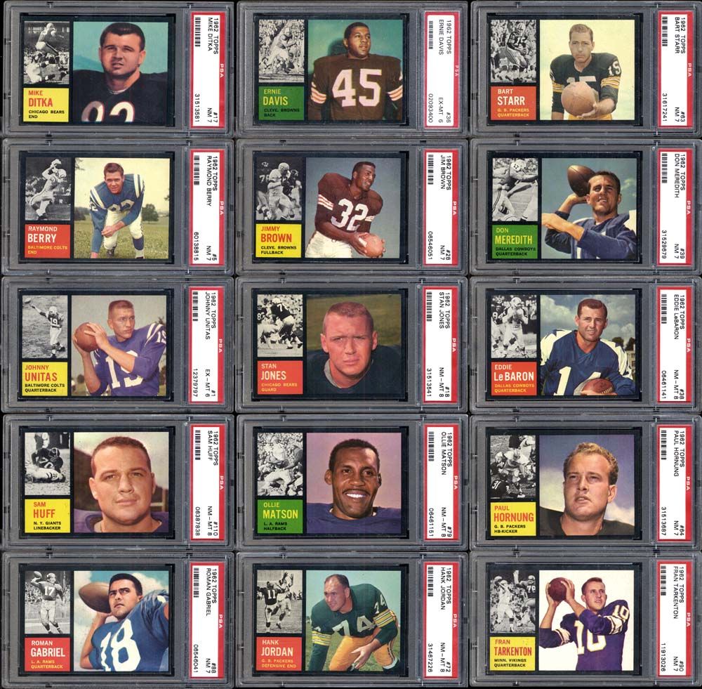 Lot Detail Topps Football Complete Set Completely Psa Graded