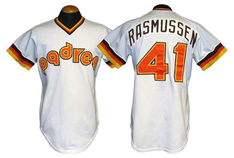 Lot Detail - 1980 Eric Rasmussen San Diego Padres Game-Used Jersey