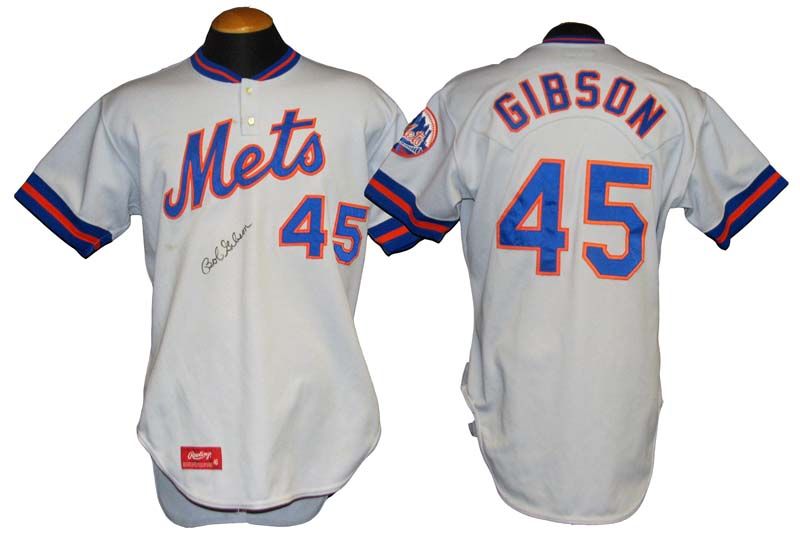 Lot Detail - 1981 Bob Gibson New York Mets Game-Used and Autographed  Coach's Jersey