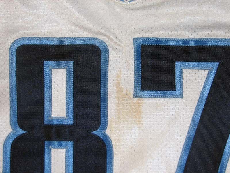 Kevin Dyson Signed Custom Tennessee Titans Stat Jersey JSA COA