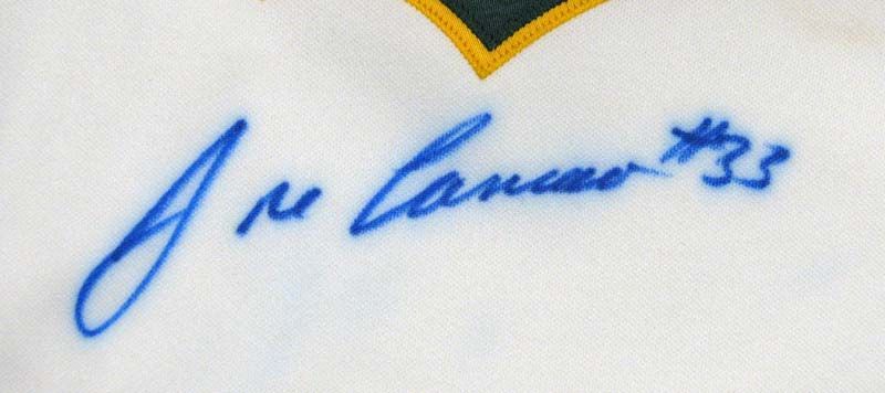 Jose Canseco Signed 1990 Authentic Game Issued Oakland A's Jersey Phil —  Showpieces Sports