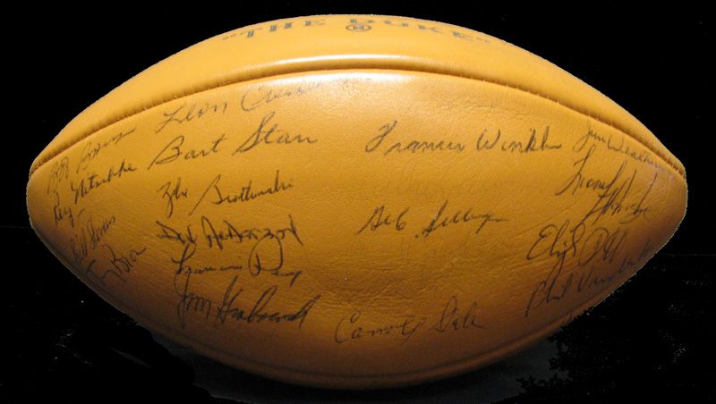 1961-62 Green Bay Packers World Champions Team Signed Football (JSA)
