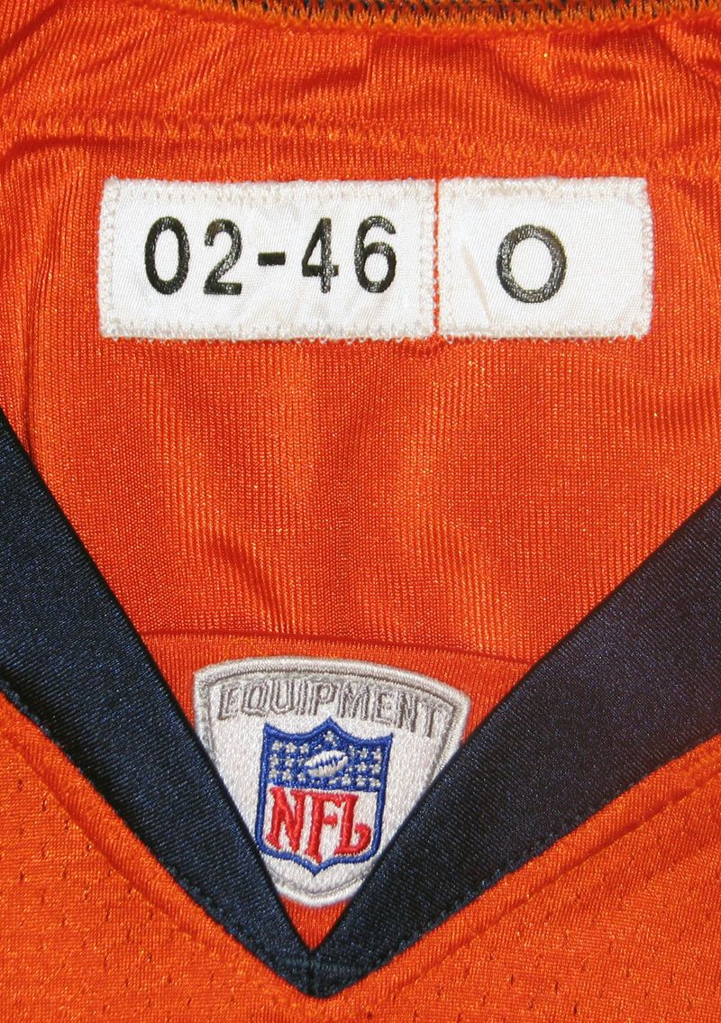 2002 Denver Broncos Team Signed Authentic Game Issued Jersey PSA DNA