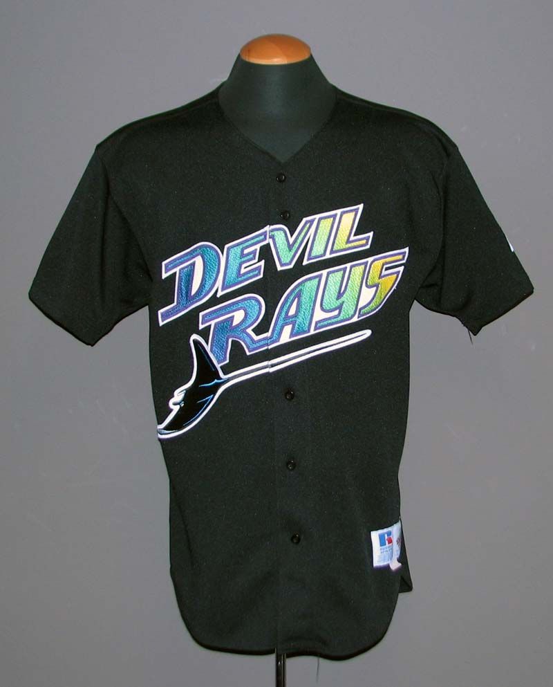 Tampa Bay Devil Rays #20 Game Issued Grey Jersey Numbers Stripped DP14218