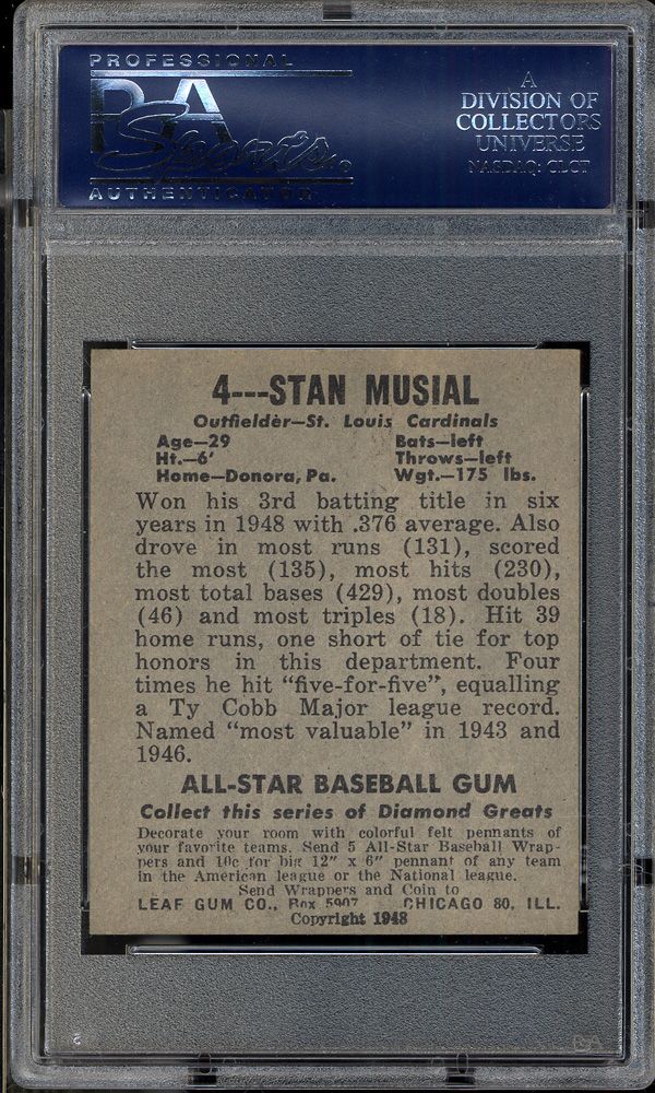 1948 Leaf #4 Stan Musial