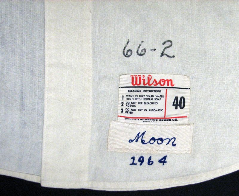 Lot Detail - 1964 WALLY MOON LOS ANGELES DODGERS GAME WORN HOME JERSEY