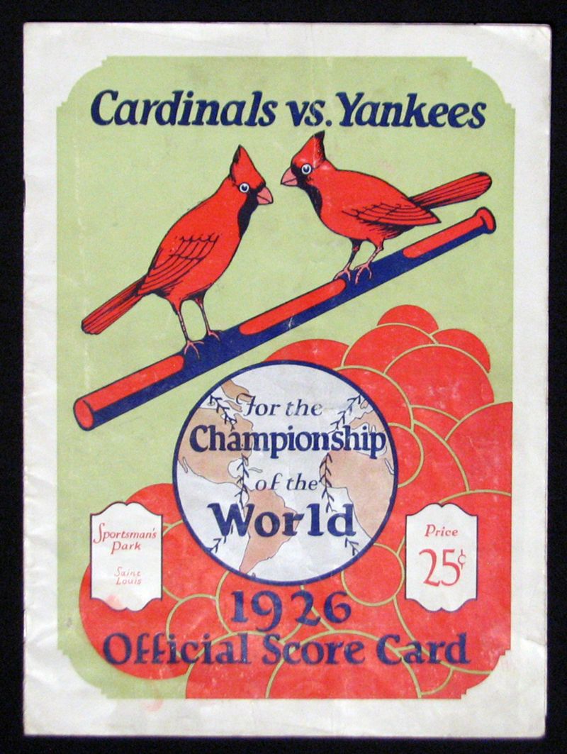 Lot Detail - 1926 World Series Program