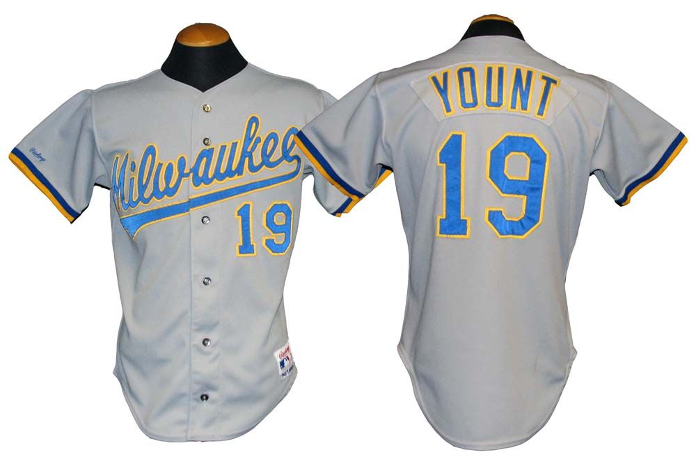 Lot Detail - Robin Yount 1988 Milwaukee Brewers Game Used Jersey w