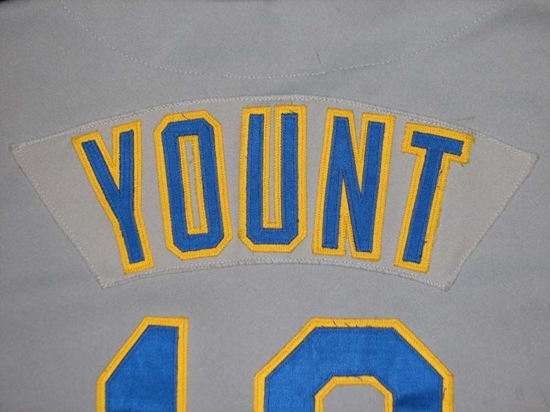 Lot Detail - Robin Yount 1989 Milwaukee Brewers MVP Season Game Used Jersey  w/Dave Miedema LOA