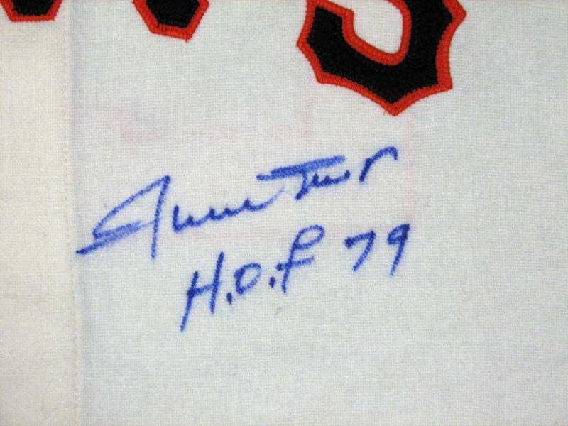 Lot Detail - Willie Mays Signed Mitchell and Ness San Francisco Giants  Jersey