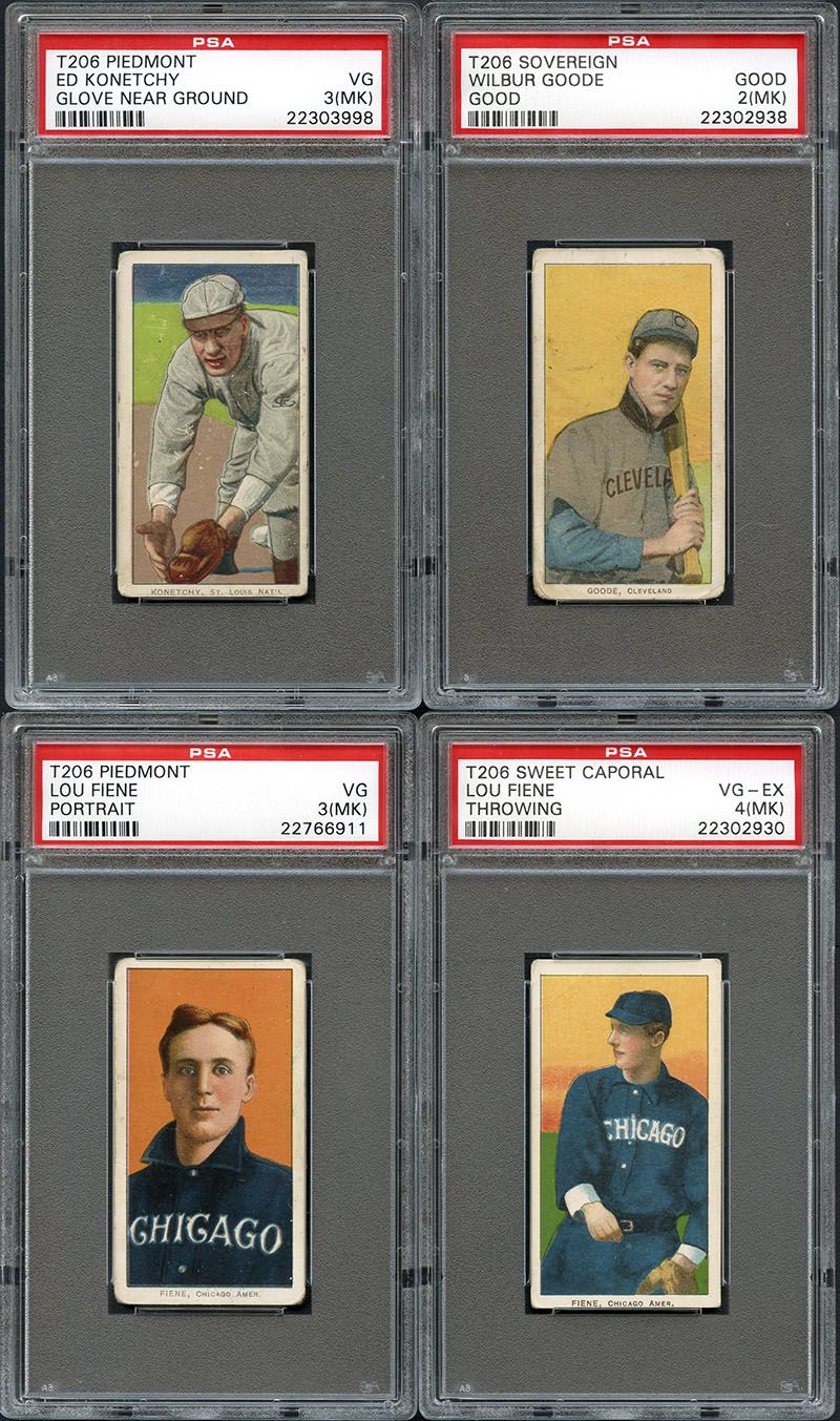 Lot Detail 190911 T206 Group of 4 PSA Graded Cards