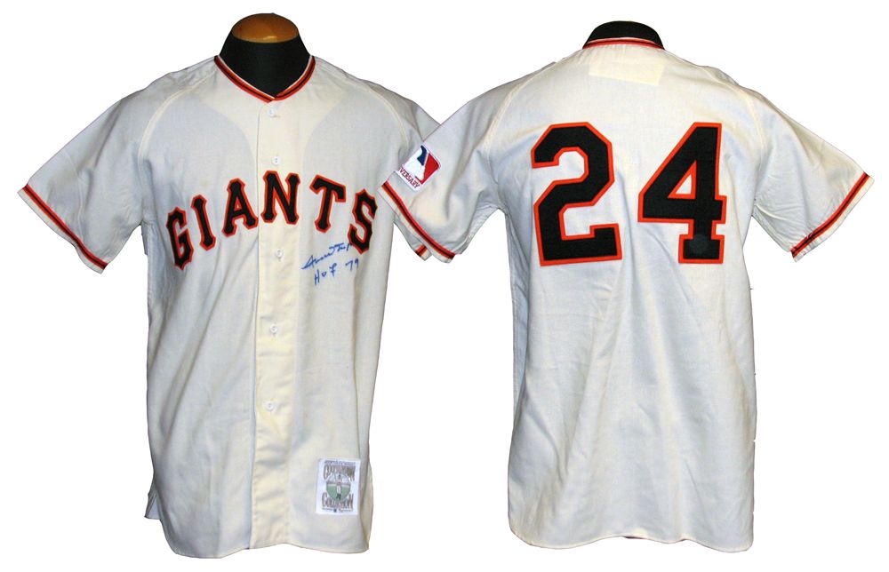 Willie Mays Signed LE 7/24 Mitchell & Ness Jersey - Memorabilia Expert