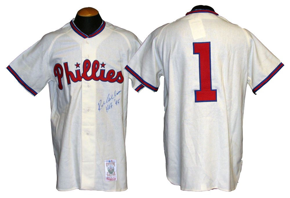 Lot Detail - Richie Ashburn Signed Mitchell and Ness Philadelphia Phillies  Jersey