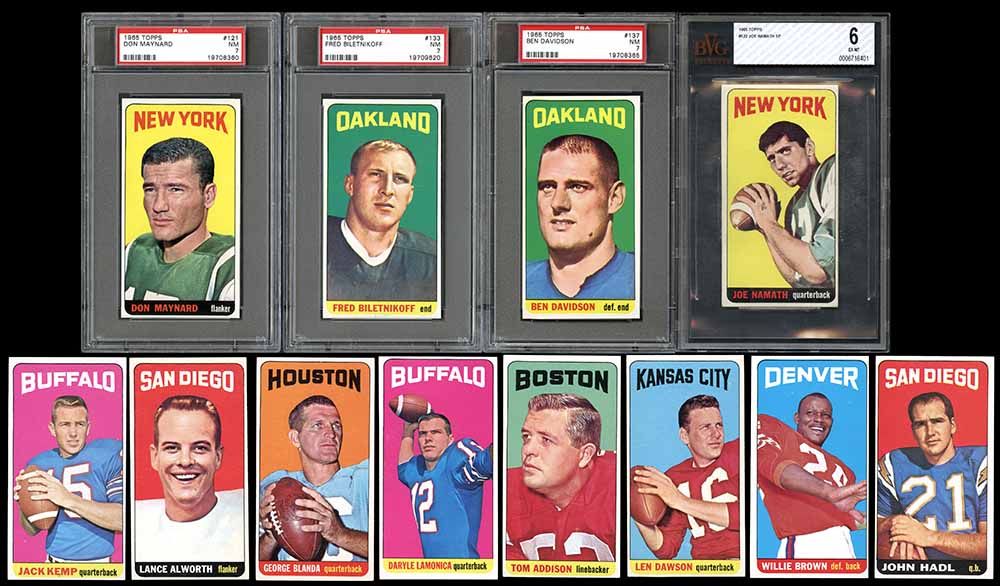 Lot Detail Topps Football Complete Set With Psa Graded