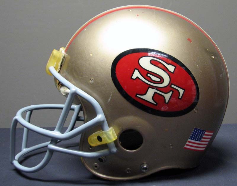 Lot Detail - 1970s San Francisco 49ers Game Worn Helmet Signed by