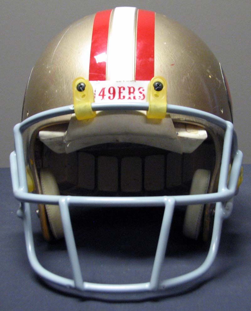 Lot Detail - Joe Montana c. 1980's San Francisco 49'ers Professional Model  Helmet w/Heavy Use