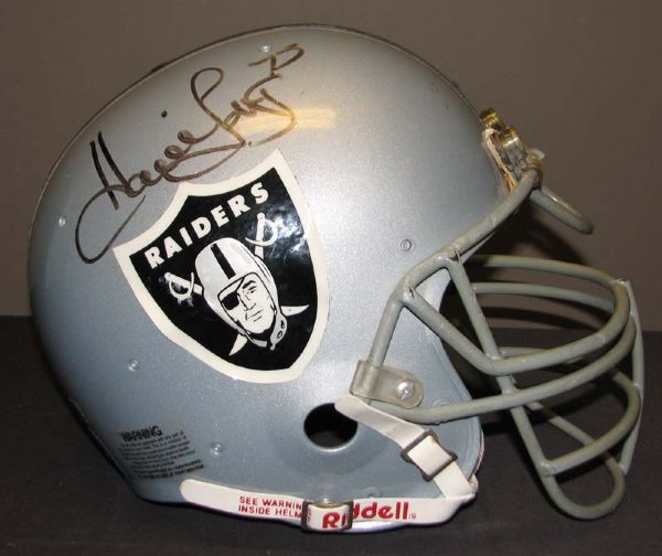 1990s Howie Long Oakland Raiders Game-Used and Signed Helmet