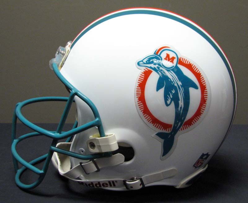 1991 Dan Marino Game Worn, Signed Miami Dolphins Helmet.