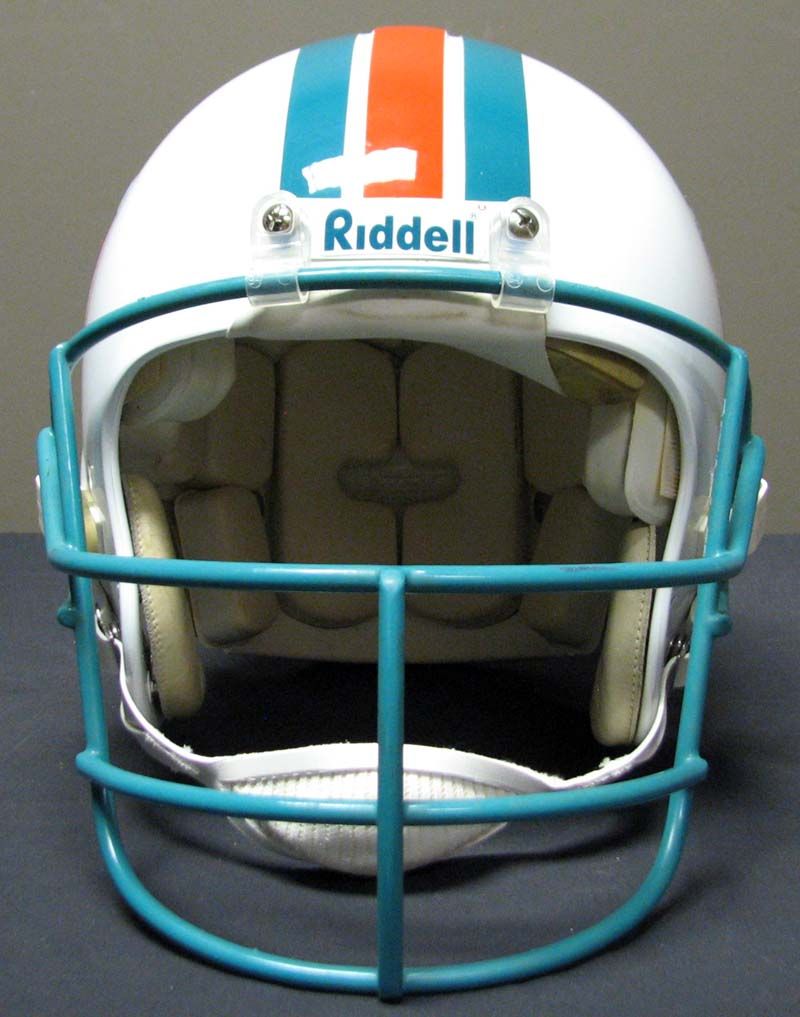 Late 1990's Dan Marino Game Worn Miami Dolphins Helmet.