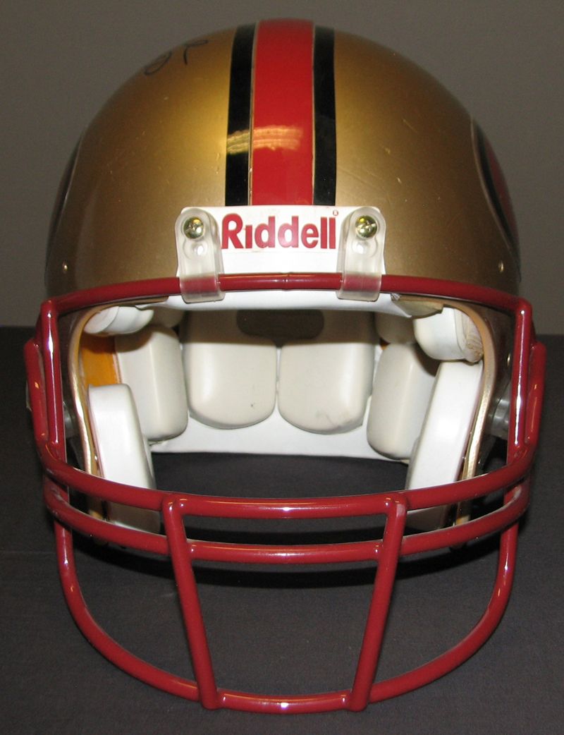 Lot Detail - Circa 1990 Jerry Rice SF 49ers Game-Used Helmet