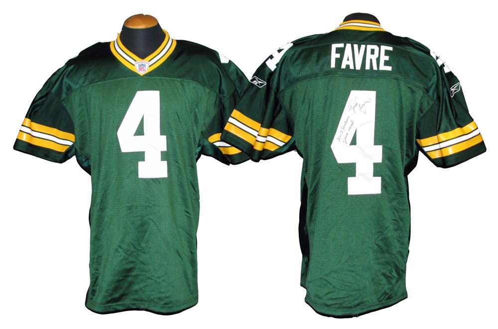tofu Jane Austen Injusto Lot Detail - 2002 Brett Favre Green Bay Packers Game-Used and Signed Jersey  With Favre LOA