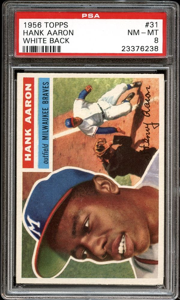 1956 Topps Hank Aaron Baseball Card 