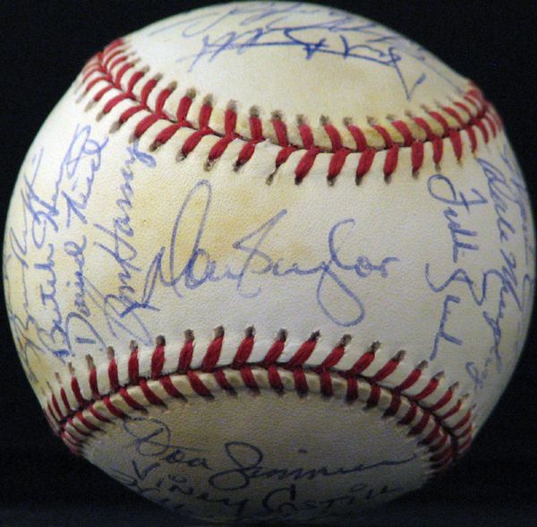 1993 Colorado Rockies Inaugural Season Team-Signed ONL (White) Ball with (28) Signatures