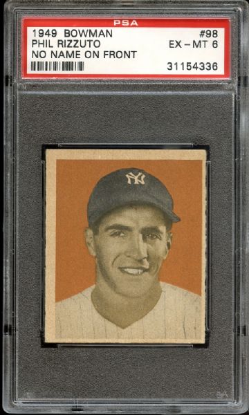 1949 Bowman Phil Rizzuto No Name On Front
