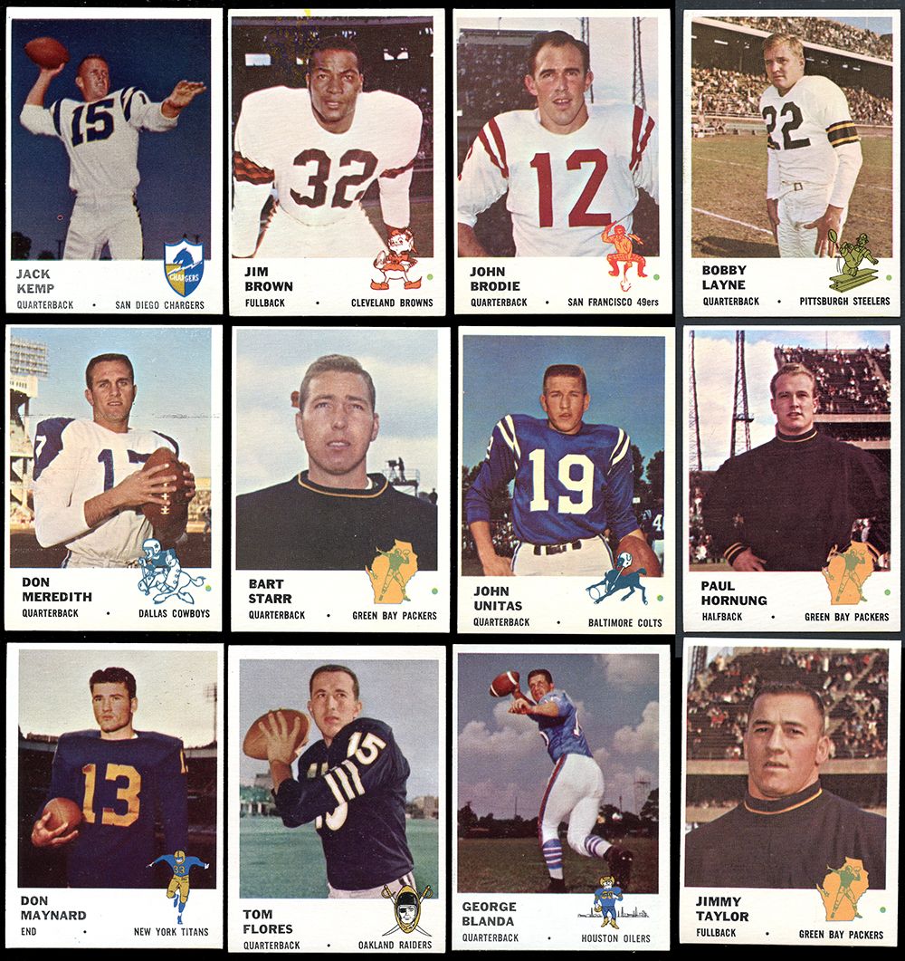 Lot Detail 1961 Fleer Football Complete Set