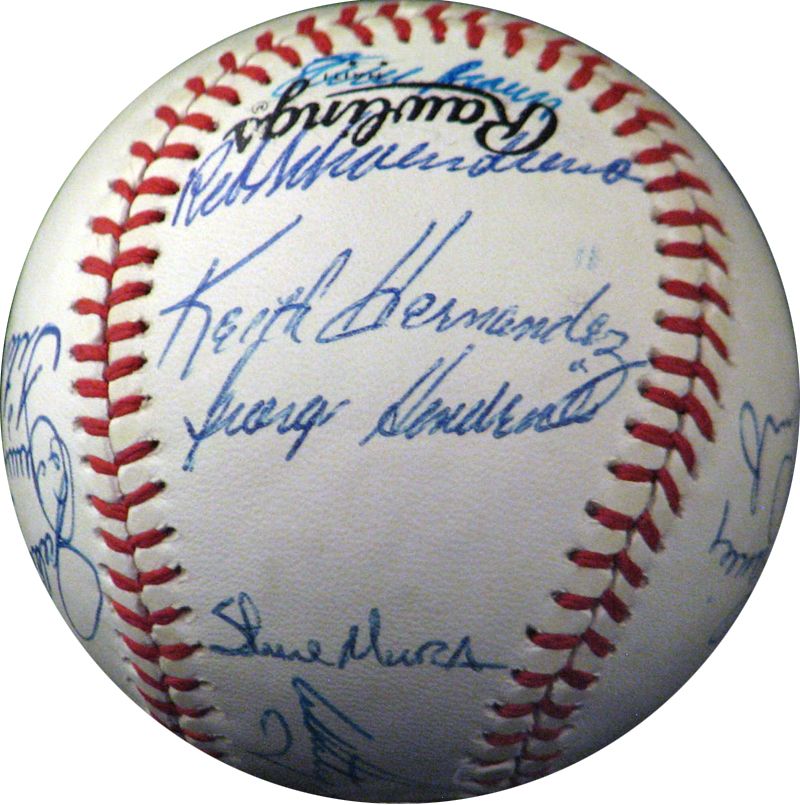 Lot Detail - 1982 World Champion St. Louis Cardinals Team-Signed ONL (Feeney) with (18) Signatures