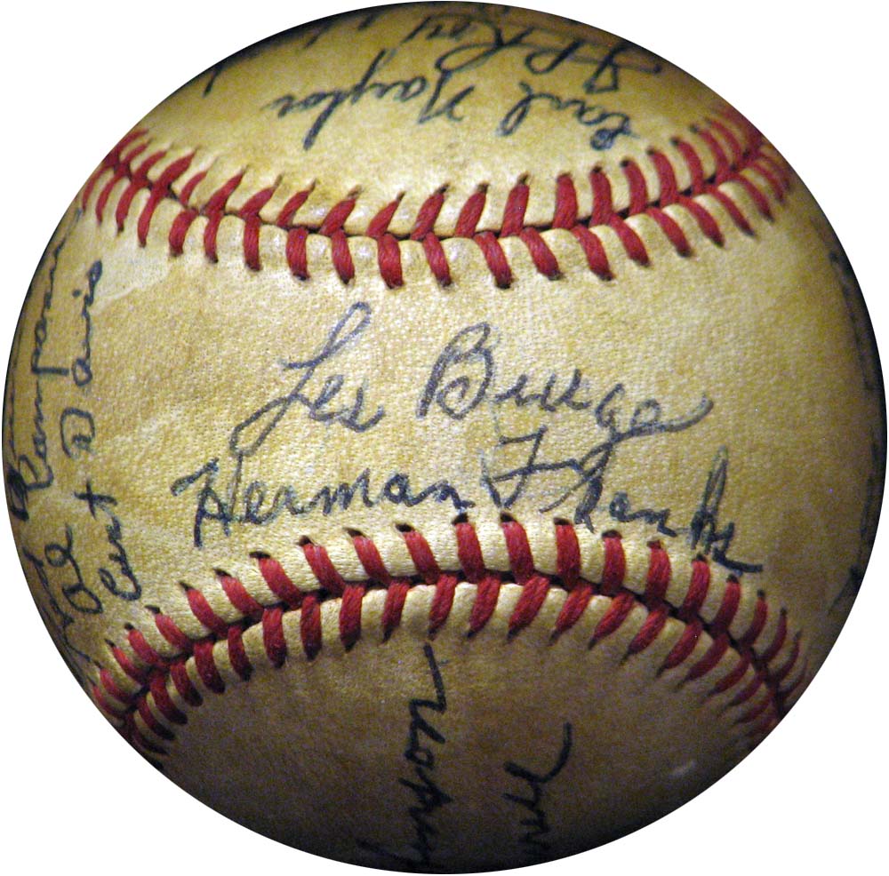 Lot Detail - 1946 Montreal Royals Team-Signed Baseball with (24) Signatures  Featuring Jackie Robinson