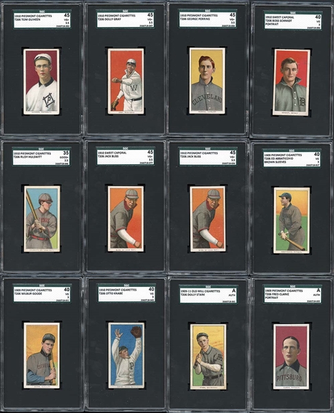 1909-11 T206 Group of (26) Cards With Southern Leaguers and HOFers