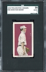 1910 Philadelphia Caramel E96 Home Run Baker SGC 30 GOOD 2