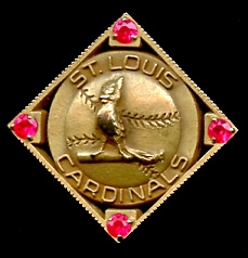 Lot Detail - Jim Bottomley&#39;s St. Louis Cardinals 10K Gold Lapel Pin with Four Rubies