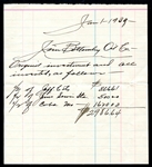 Jim Bottomley Oil Company Ledger Written in his Hand