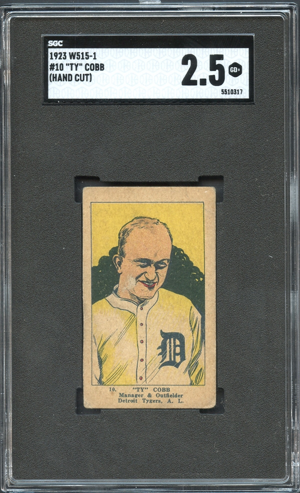 1923 W515-1 Ty Cobb (Hand Cut)