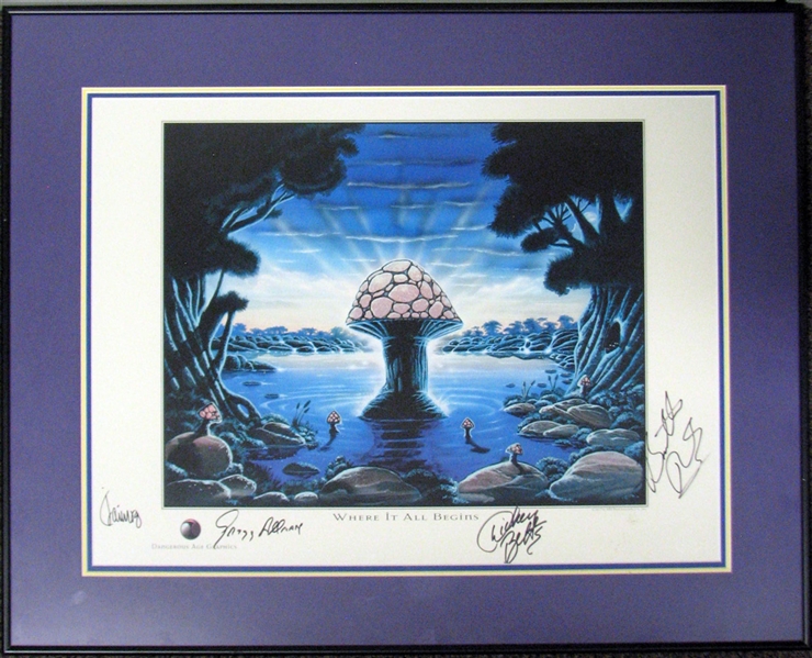 The Allman Brothers Band Signed "Where It All Begins" Print with (4) Signatures