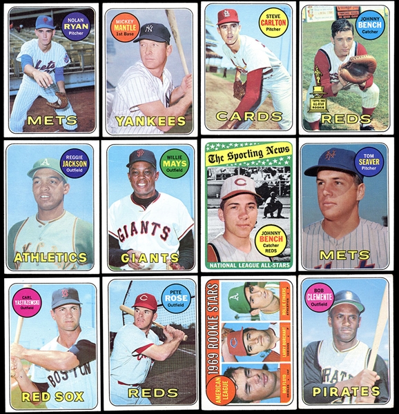 1969 Topps Baseball Near Complete Set (658/664)  