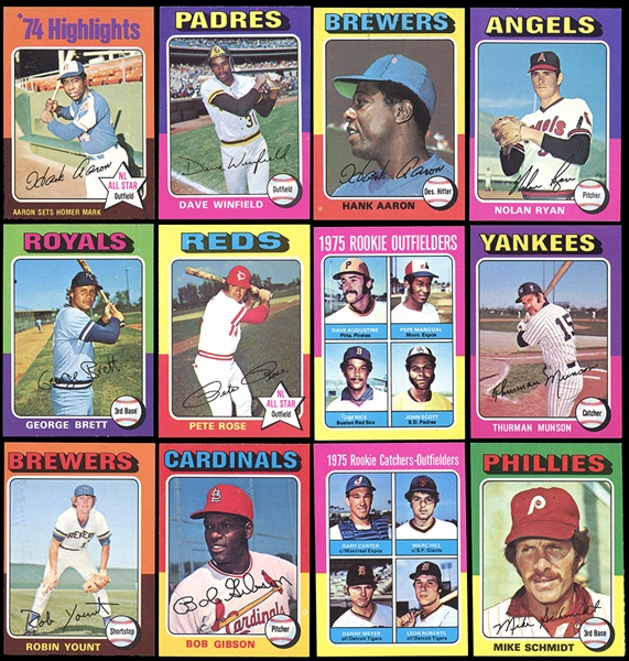 1975 Topps Baseball Complete Set of (660)