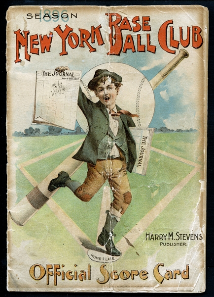 1896 New York Giants Scorecard 