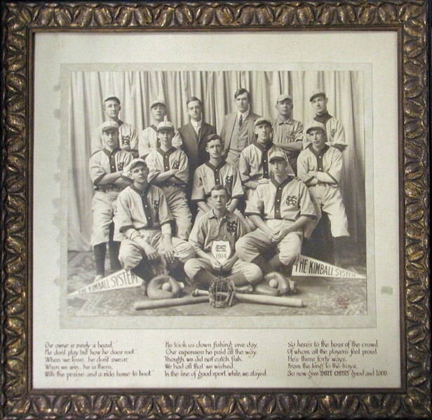 1914 Kimball Systems Baseball Team Photograph