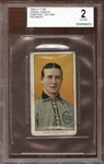 1909-11 T206 Piedmont 350/25 Frank Chance Portrait Yellow BVG 2 GOOD
