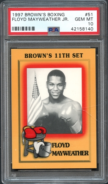 1997 Browns Boxing Floyd Mayweather Jr. PSA 10 GEM MINT